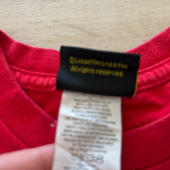 Vintage Star Wars Red Graphic T-Shirt size youth xs (4-5) - Picture 4 of 8